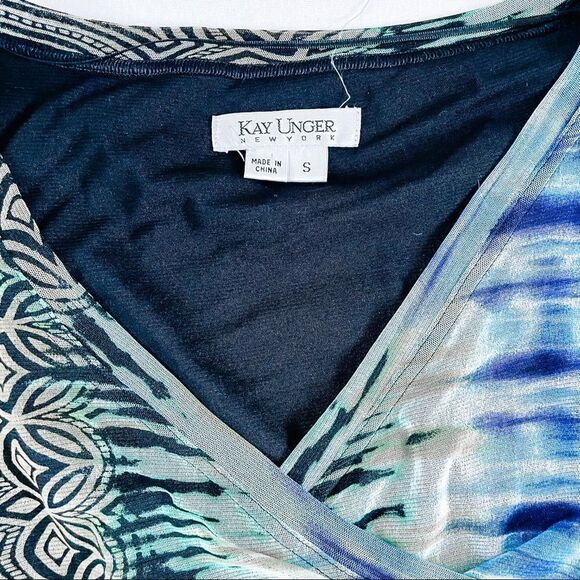 Kay Unger Ruched Wrap Dress - Picture 5 of 9